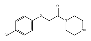 2-(4-CHLORO-PHENOXY)-1-PIPERAZIN-1-YL-ETHANONE Structural