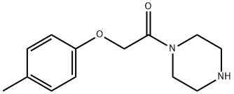 1-[(4-methylphenoxy)acetyl]piperazine hydrochloride  Structural