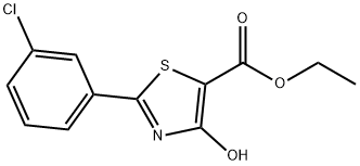 Ethyl 2-(3-chlorophenyl)-4-hydroxy-1,3-thiazole-5-carboxylate Structural