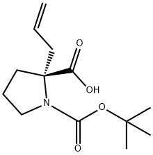 BOC-(R)-<ALPHA>-ALLYL-PRO-OH Structural