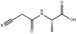 L-Alanine, N-(cyanoacetyl)- (9CI) Structural