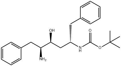 [(1S,3S,4S)-4-Amino-3-hydroxy-5-phenyl-1-(phenylmethyl)pentyl]-carbamic acid 1,1-dimethylethyl ester Structural Picture
