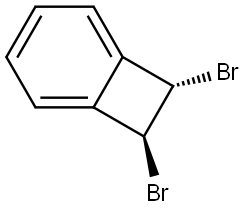 rel-(1R*)-1β*,2α*-Dibromo-1,2-dihydrobenzocyclobutene Structural