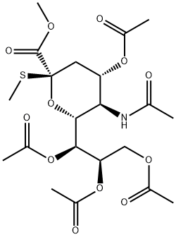 METHYL (METHYL 5-ACETAMIDO-4,7,8,9-TETRA-O-ACETYL-3,5-DIDEOXY-2-THIO-D-GLYCERO-D-GALACTO-2-NONULOPYRANOSID)ONATE