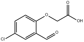 (4-chloro-2-formylphenoxy)acetic acid Structural