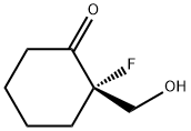 Cyclohexanone, 2-fluoro-2-(hydroxymethyl)-, (S)- (9CI) Structural