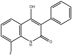 8-Fluoro-4-hydroxy-3-phenyl-2(1H)-quinolinone Structural