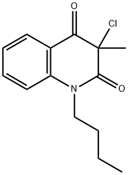 1-BUTYL-3-CHLORO-3-METHYL-1,2,3,4-TETRAHYDROQUINOLINE-2,4-DIONE Structural