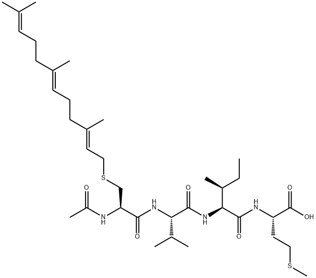 AC-CYS(FARNESYL)-VAL-ILE-MET-OH Structural