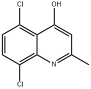 5,8-DICHLORO-2-METHYL-4-QUINOLINOL Structural