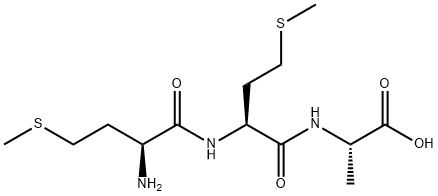 H-MET-MET-ALA-OH Structural