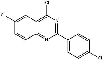 4,6-DICHLORO-2-(4-CHLORO-PHENYL)-QUINAZOLINE Structural