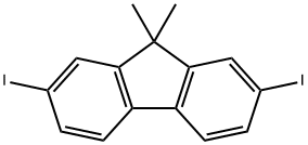 9,9-Dimethyl-9H-2,7-diiodofluorene Structural