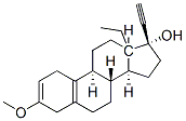 13-ethyl-3-methoxy-18,19-dinor-17alpha-pregna-2,5(10)-dien-20-yn-17-ol Structural