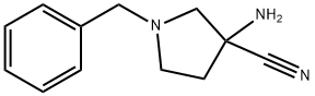 3-Amino-1-benzyl-3-cyanopyrrolidine Structural