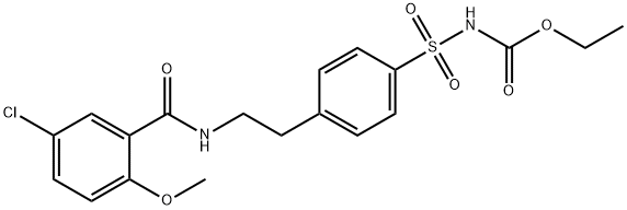 Ethyl 4-[2-(5-Chloro-2-methoxybenzamido)ethyl]benzene Sulfonamide Carbamate Structural