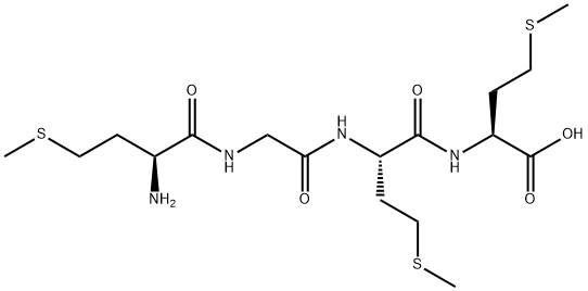 H-MET-GLY-MET-MET-OH Structural