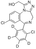 ALPHA-HYDROXYTRIAZOLAM-D4 Structural