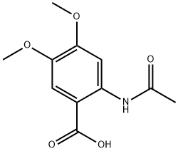 2-(ACETYLAMINO)-4,5-DIMETHOXYBENZOIC ACID Structural