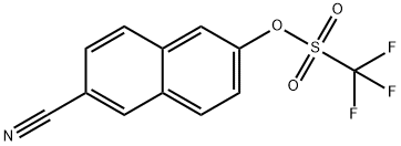 TRIFLUORO-METHANESULFONIC ACID 6-CYANO-NAPHTHALEN-2-YL ESTER Structural