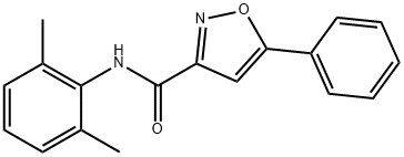 3-Isoxazolecarboxamide, N-(2,6-dimethylphenyl)-5-phenyl- Structural