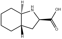 1H-Indole-2-carboxylicacid,octahydro-,(2R,3aS,7aR)-(9CI) Structural