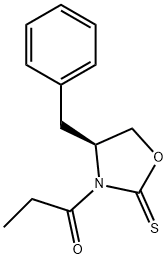 (S)-4-Benzyl-3-propionyl-1,3-oxazolidine-2-thione Structural