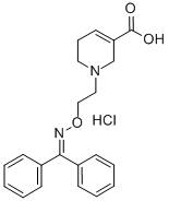 1,2,5,6-TETRAHYDRO-1-[2-[[(DIPHENYLMETHYLENE)AMINO]OXY]ETHYL]-3-PYRIDINECARBOXYLIC ACID HYDROCHLORIDE