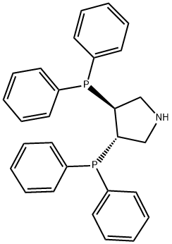 (3S,4S)-(-)-BIS(DIPHENYLPHOSPHINO)PYRROLIDINE Structural