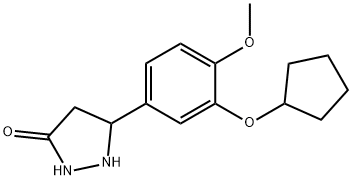 5-[3-(CYCLOPENTYLOXY)-4-METHOXYPHENYL]PYRAZOLIDIN-3-ONE