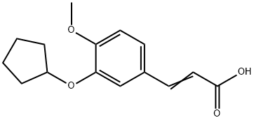 3-[3-(CYCLOPENTYLOXY)-4-METHOXYPHENYL]ACRYLIC ACID Structural