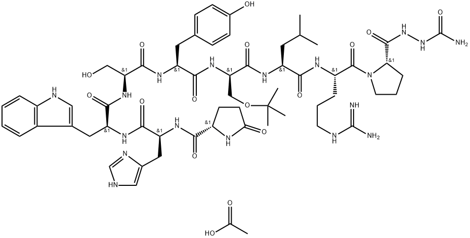 GOSERELIN HCL[PYR-HIS-TRP-SER-TYR-D-SER(T-BU)-LEU-ARG-PRO-AZAGLY-NH2],Goserelin acetate,Goserelin HCl