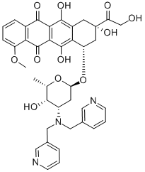 N,N-bis(3-pyridylmethyl)adriamycin Structural