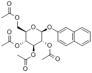 b-Naphthyl b-D-Glucopyranoside Tetraacetate Structural