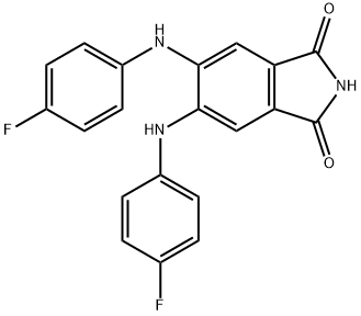 5,6-BIS[(4-FLUOROPHENYL)AMINO]-1H-ISOINDOLE-1,3(2H)-DIONE Structural