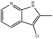 1H-Pyrrolo[2,3-b]pyridine, 3-chloro-2-methyl- Structural