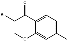 2-BROMO-1-(2-METHOXY-4-METHYLPHENYL)ETHANONE Structural