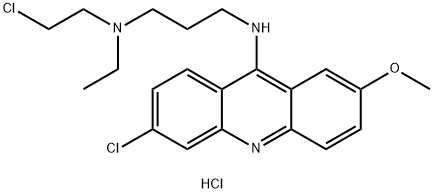 6-CHLORO-9-[3-N-(2-CHLOROETHYL)ETHYLAMINO]PROPYLAMINO-2-METHOXYACRIDINE DIHYDROCHLORIDE Structural