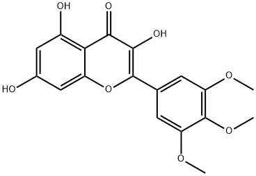 3,5,7-TRIHYDROXY-3',4',5'-TRIMETHOXYFLAVONE Structural