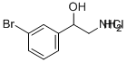 2-AMINO-1-(3-BROMOPHENYL)ETHANOL HYDROCHLORIDE Structural