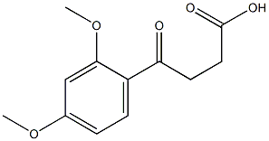 4-(2,4-dimethoxyphenyl)-4-oxo-butanoic acid Structural