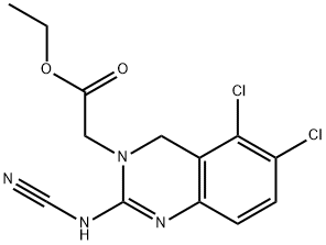 Ethyl (2-cyanoimino-5,6-dichloro-1,2,3,4-tetrahydroquinazolin-3-yl)acetate