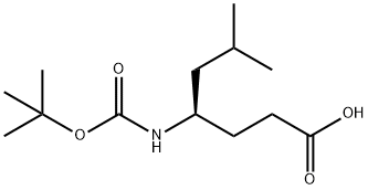 (R)-4-(BOC-AMINO)-6-METHYLHEPTANOIC ACID Structural