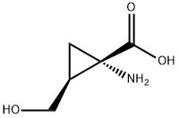 Cyclopropanecarboxylic acid, 1-amino-2-(hydroxymethyl)-, cis- (9CI) Structural
