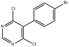 5-(4-Bromophenyl)-4,6-dichloropyrimidine Structural Picture