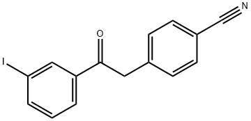 2-(4-CYANOPHENYL)-3'-IODOACETOPHENONE Structural