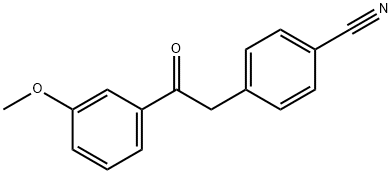 4-[2-(3-METHOXYPHENYL)-2-OXOETHYL]BENZONITRILE Structural