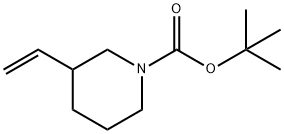 3-Vinyl-piperidine-1-carboxylic acid tert-butyl ester Structural