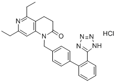 5,7-DIETHYL-3,4-DIHYDRO-1-[[2'-(1H-TETRAZOL-5-YL)[1,1'-BIPHENYL]-4-YL]METHYL]-1,6-NAPHTHYRIDIN-2(1H)-ONE HYDROCHLORIDE