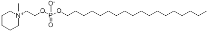 octadecyl-(2-(N-methylpiperidino)ethyl)phosphate Structural